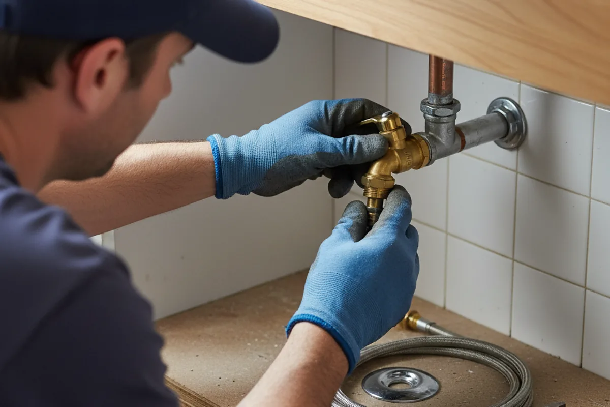 Shutoff valve and fitting work during Faucet and Fixture Repair in Hephzibah